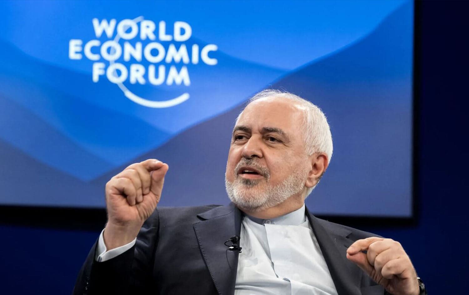Javad Zarif, Iran's vice president for strategic affairs, at the World Economic Forum in Davos. Photo: IRNA