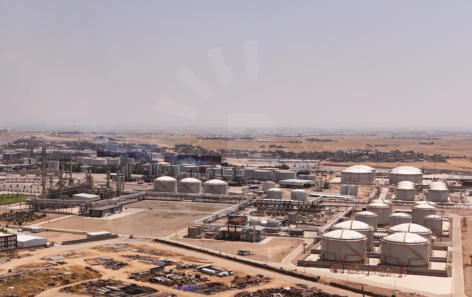 Foto: Erbil'de bulunan Lanaz petrol rafineri/ Rûdaw 