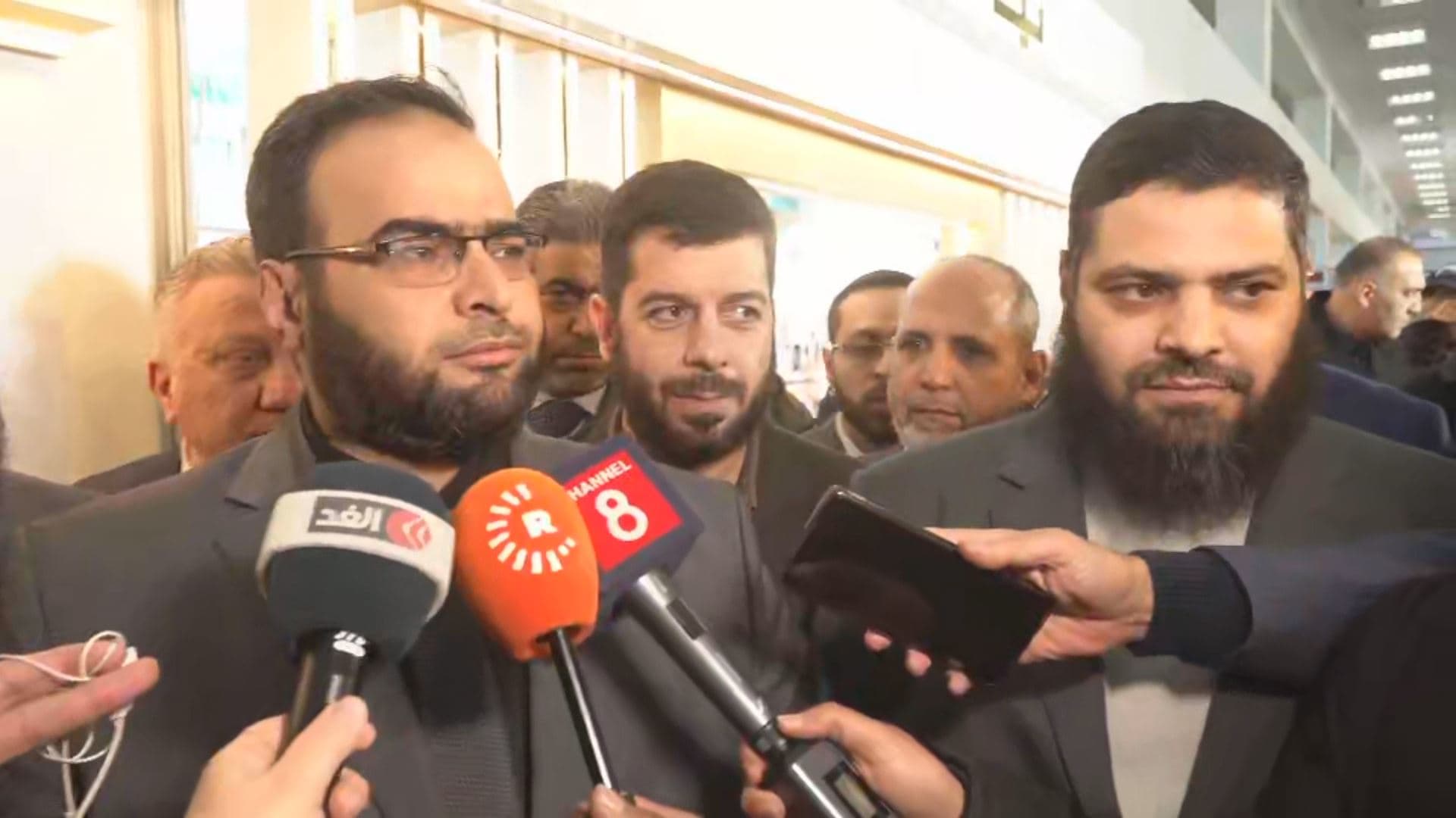 Syrian Economy Minister Basel Abdul Hannan speaking to reporters in Damascus on January 6, 2025. Photo: Rudaw/screengrab 