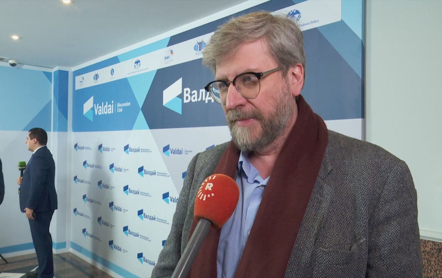 Fyodor Lukyanov, research director of the Valdai Discussion Club and chairman of the Council on Foreign and Defense Policy, speaking to Rudaw on February 6, 2025. Photo: Rudaw