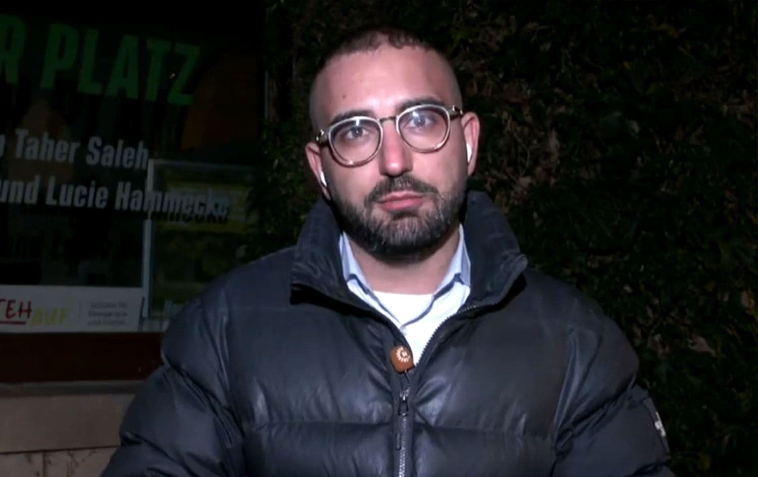 Kassem Taher Saleh, member of the German Green Party, speaks to Rudaw. Photo: Rudaw