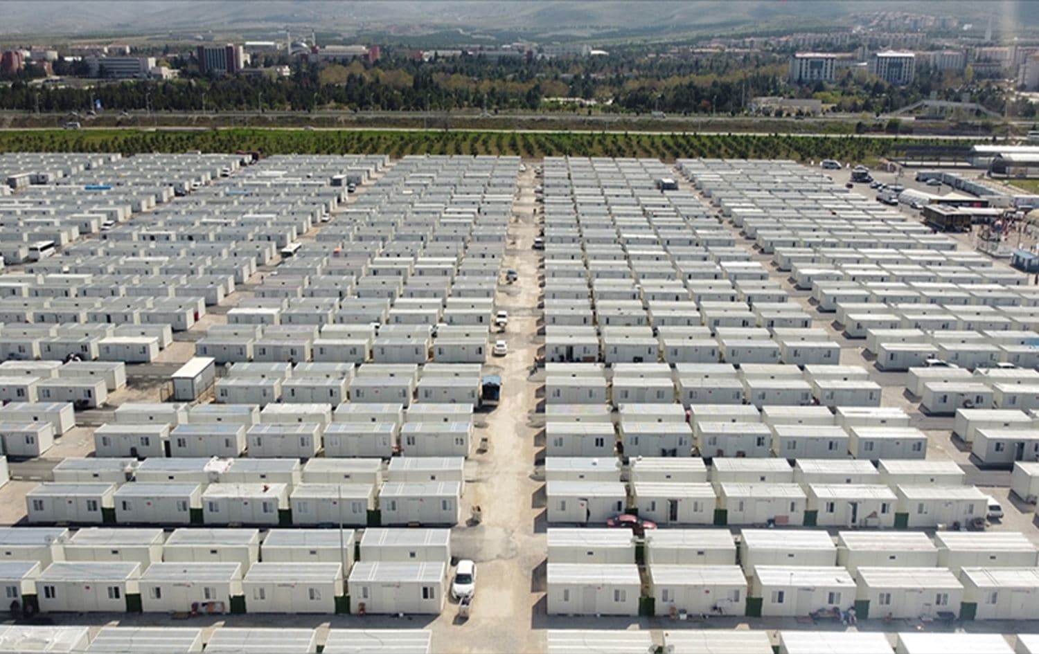 Bajarekî konteyneran /Wêne: AA