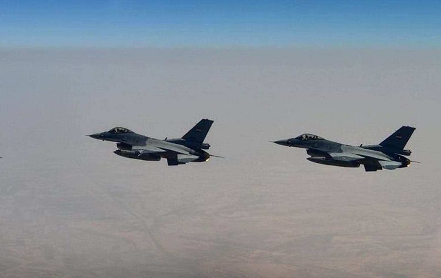 Iraqi F-16 jets. Photo: INA