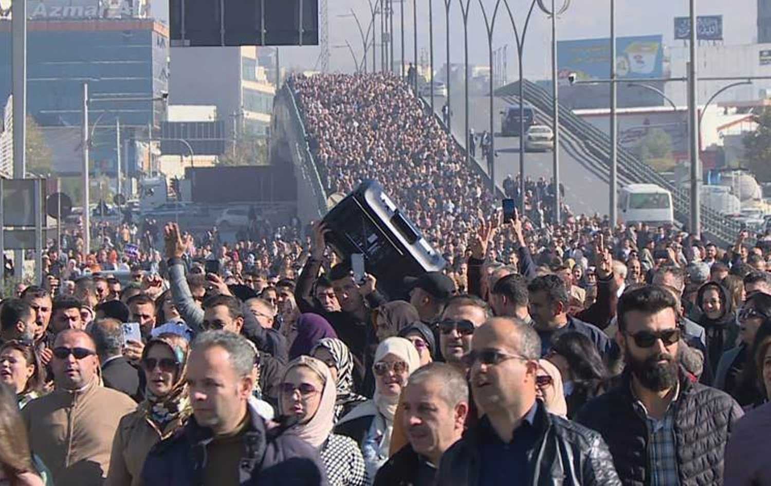 خۆپێشاندانی مامۆستایان لە سلێمانی؛ وێنە: ئەرشیفی رووداو