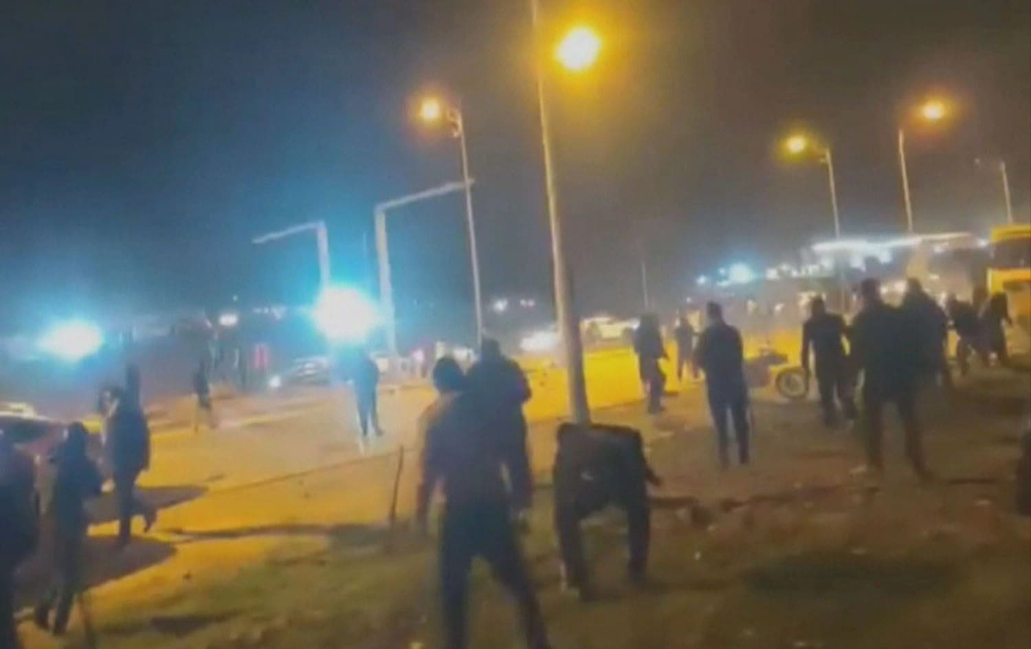 Protestors block oil tankers from passing through the Sulaimani-Arbat road on February 24, 2025. Photo: Submitted