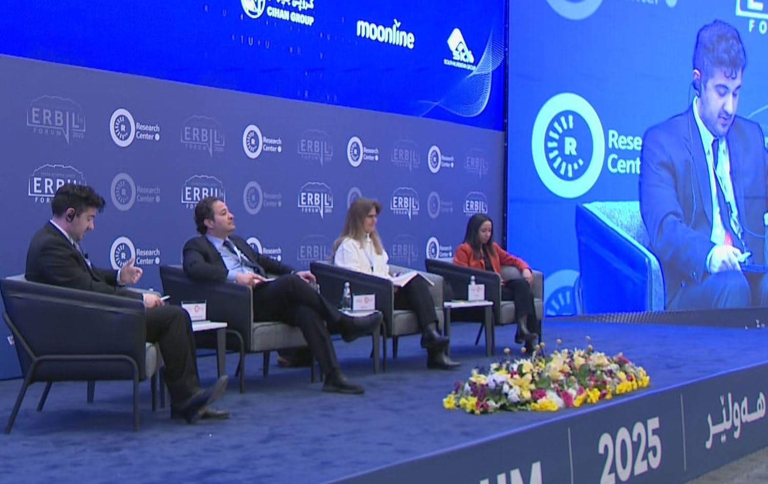 A pannel at Erbli Forum February 27, 2025. Photo: Screengrab/ Rudaw