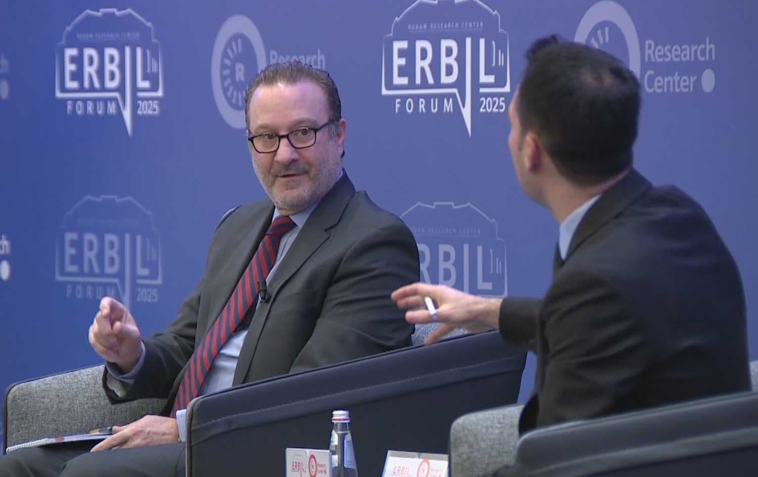 David Schenker, former United States assistant secretary of state for near eastern affairs, speaking at the Erbil Forum on February 27, 2025. Photo: Rudaw