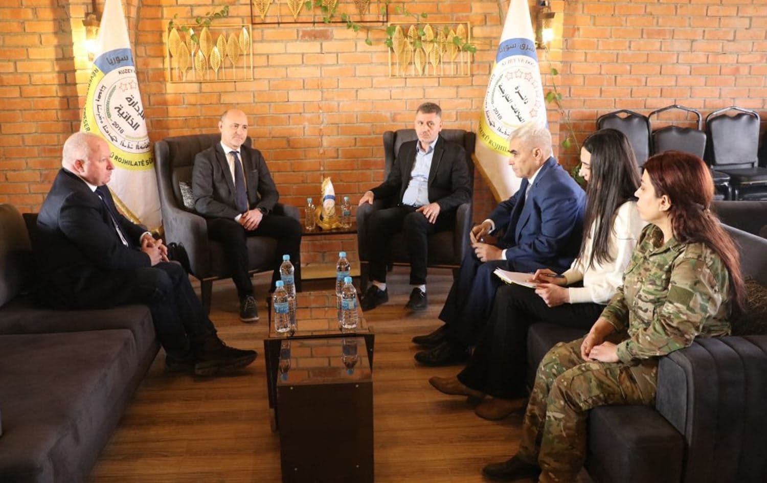 Austrian delegation meets the Democratic Autonomous Administration in North and East Syria (DAANES) on February 28, 2025. Photo: DAANES foreign relations office