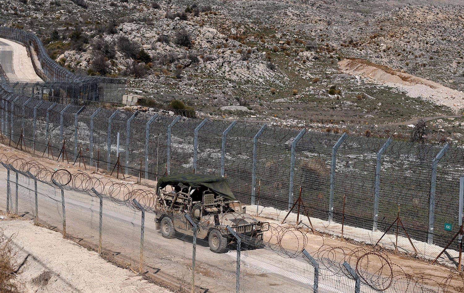 Golan Tepeleri'ndeki Dürzi köyü Majdal Şems yakınları. / Fotoğraf: Jalaa Marey / AFP