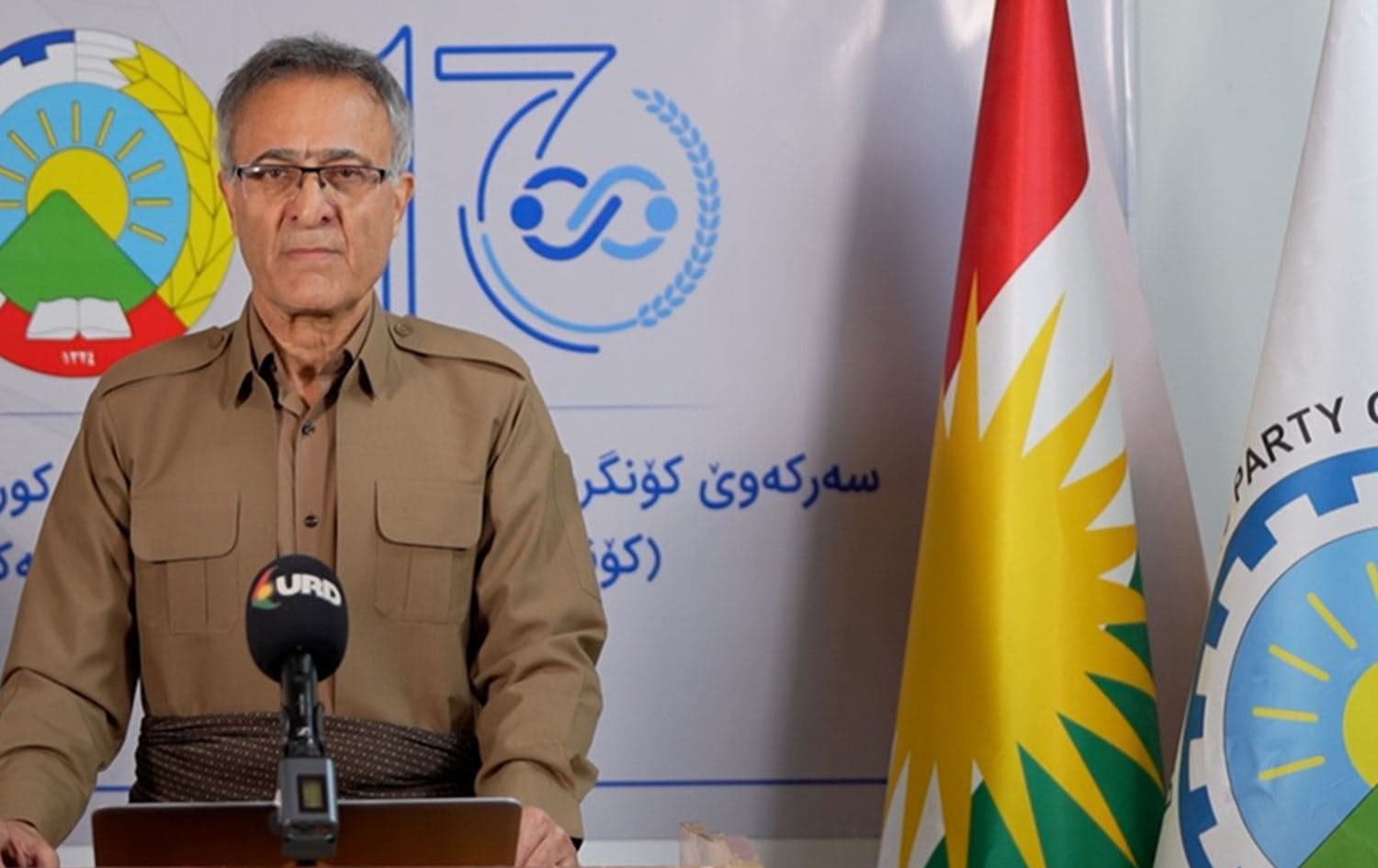 The spokesperson for the Kurdistan Democratic Party of Iran (KDPI), Khalid Azizi. File Photo:KalidAzizi /X