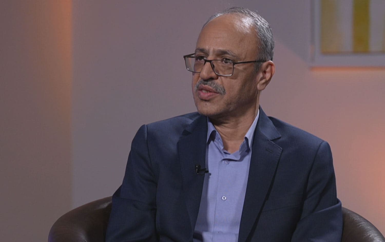 Javad Rekabi Sherbaf, assistant professor at Tehran University in an interview with Rudaw in Erbil on February 2025. Photo: Rudaw