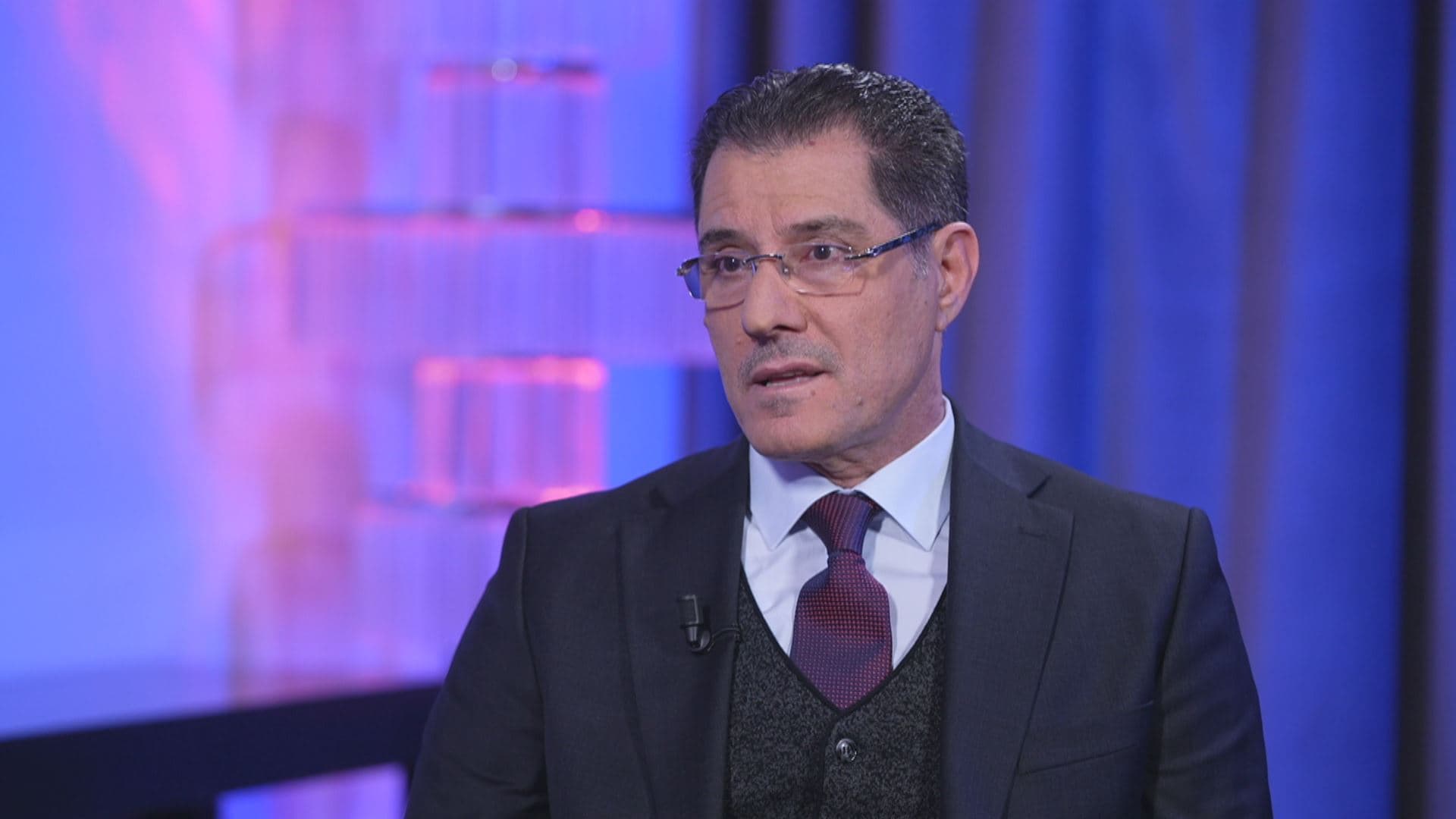Former Iraqi minister of planning and prominent Sunni politician Nouri al-Dulaimi speaking to Rudaw in late February. Photo: Screengrab/Rudaw