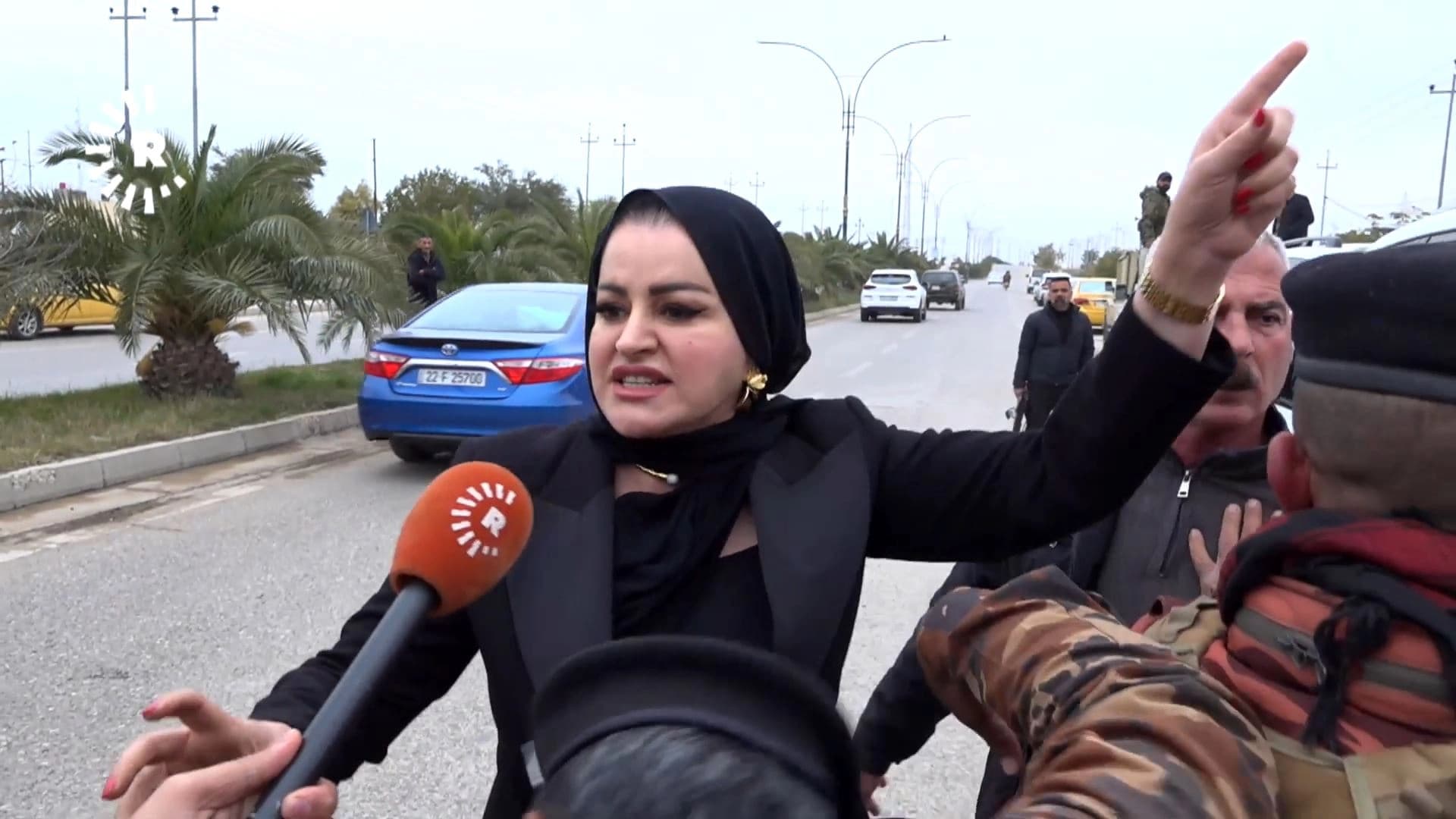 سۆزان مەنسور لەکاتێکدا قسە بۆ رووداو دەکات
