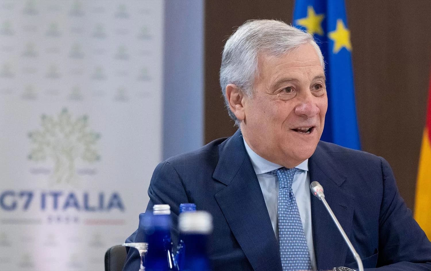 Italian Foreign Minister Antonio Tajani attends a meeting with G7 foreign ministers on July 11, 2024. Photo: AP