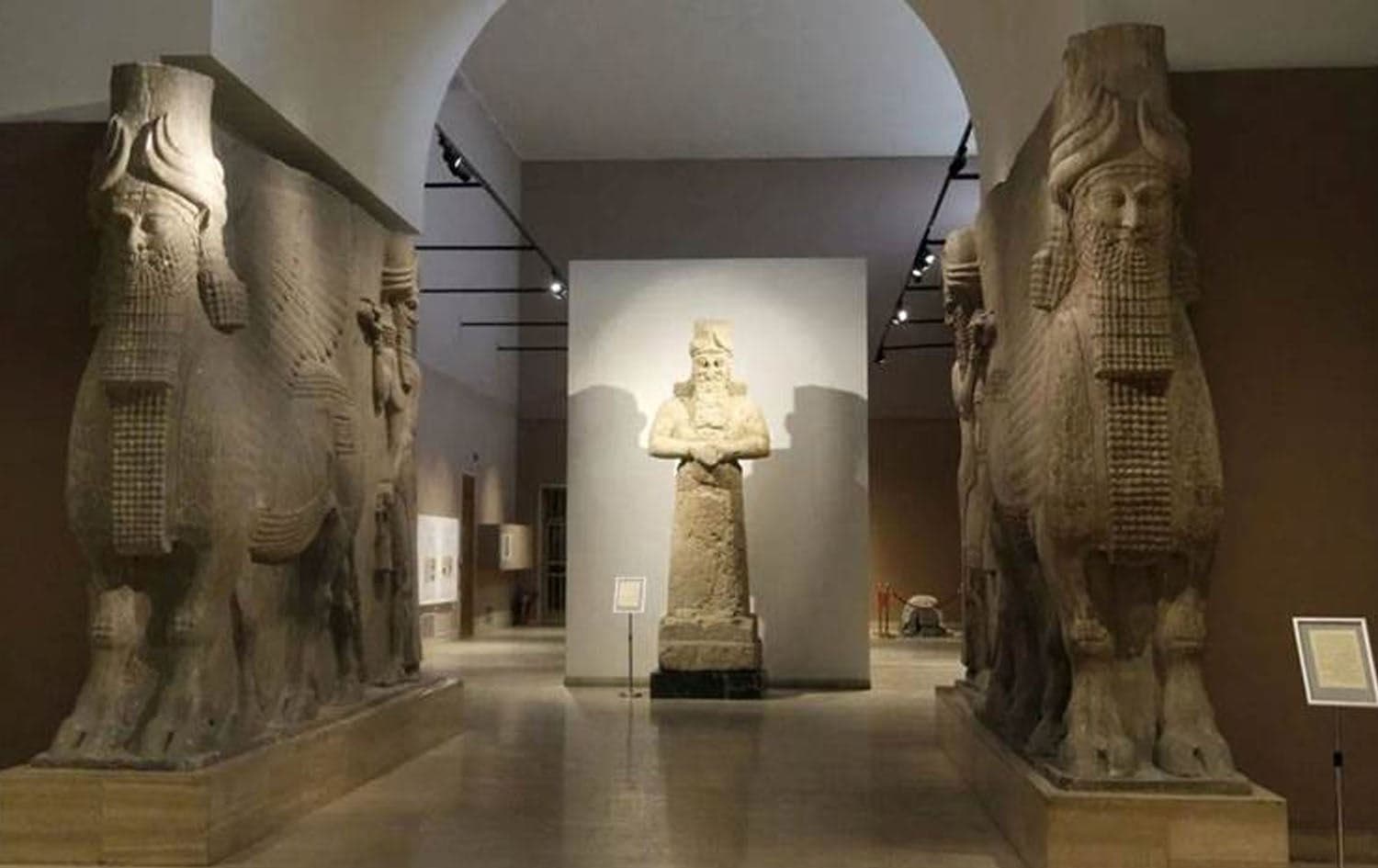 Assyrian antiquities dated around 3000 BC displayed in the National Museum of Iraq in Baghdad on November 28, 2018. Photo: Sabah Arar/AFP