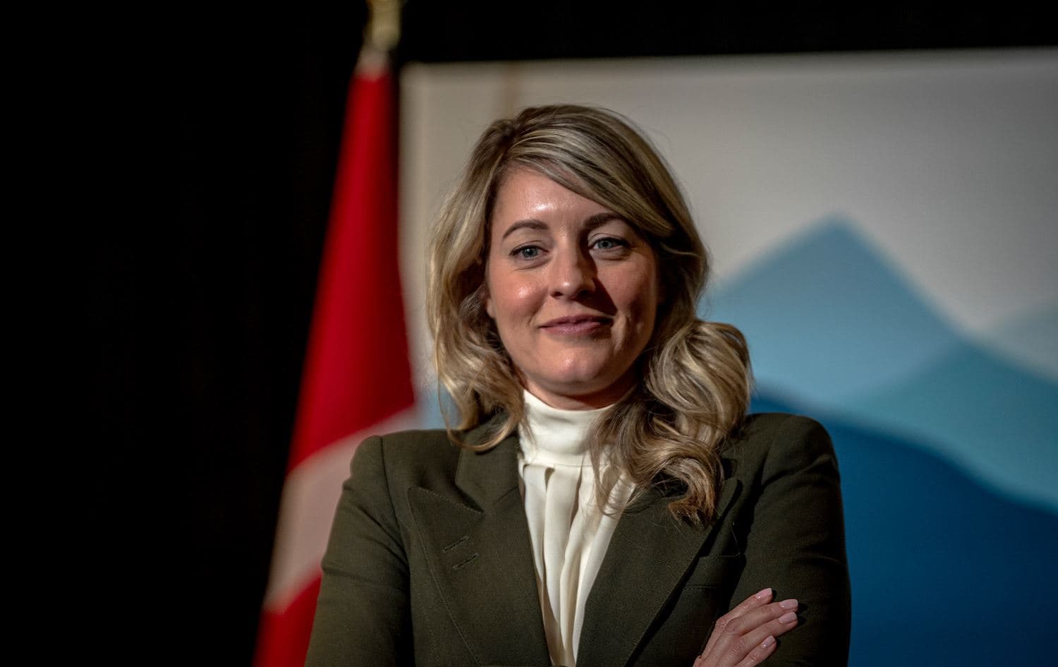 Minister of Foreign Affairs of Canada Melanie Joly waits for Minister for Europe and Foreign Affairs of France Jean-Noel Barrot to arrive for a bilateral meeting at the Fairmont Manoir Richelieu for the G7 Foreign Ministers Meeting on March 12, 2025 in La Malbaie, Canada. Photo: AFP