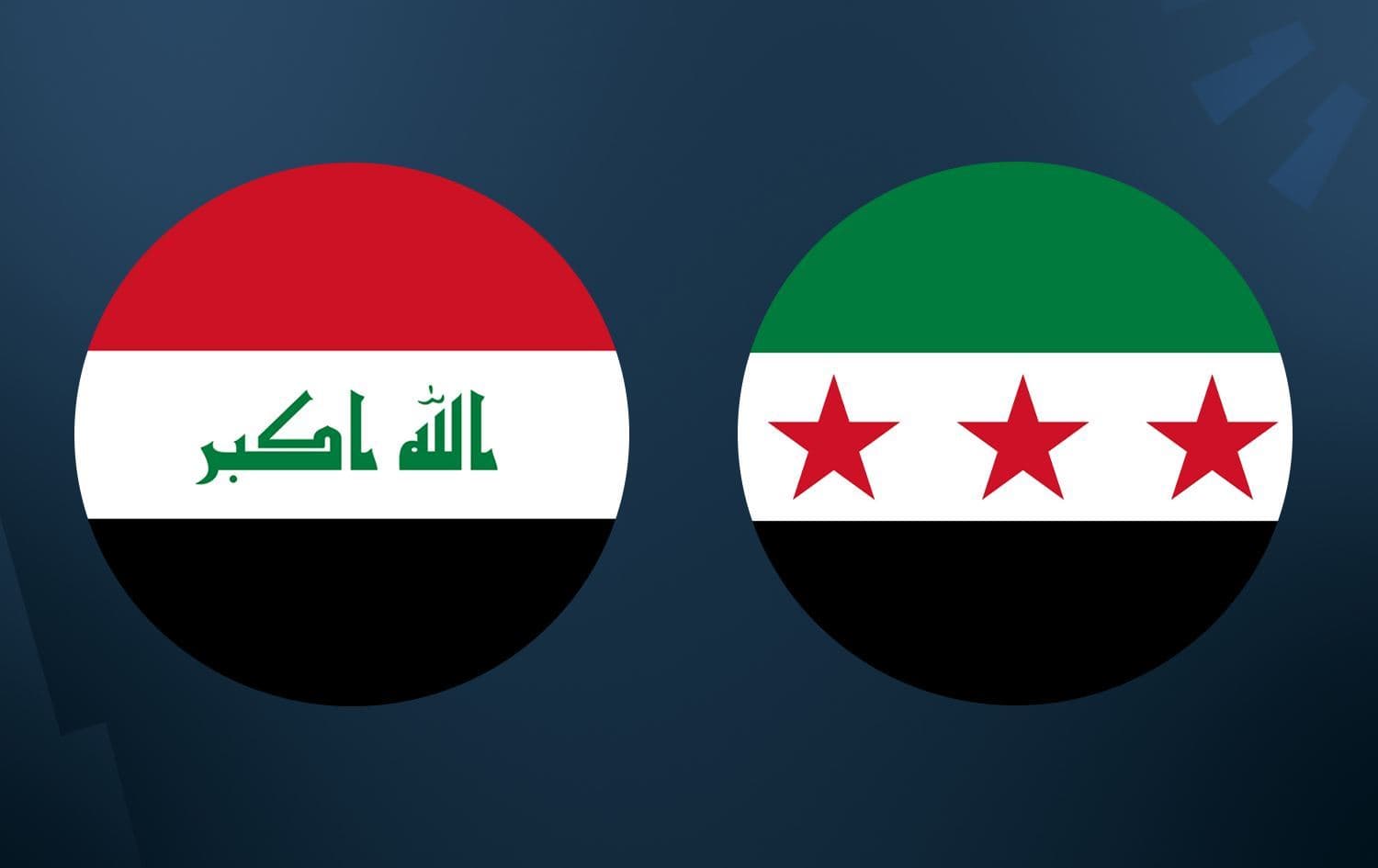 Flags of Iraq and Syria. Graphic: Rudaw