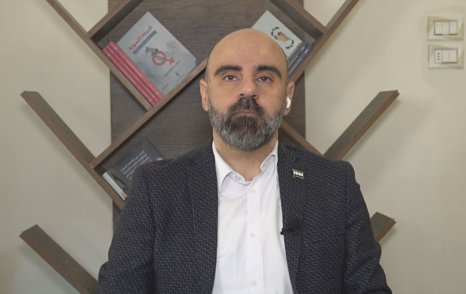 Ahmed al-Qurabi, member of the committee that drafted Syria's interim constitution, speaks to Rudaw on March 15, 2025.