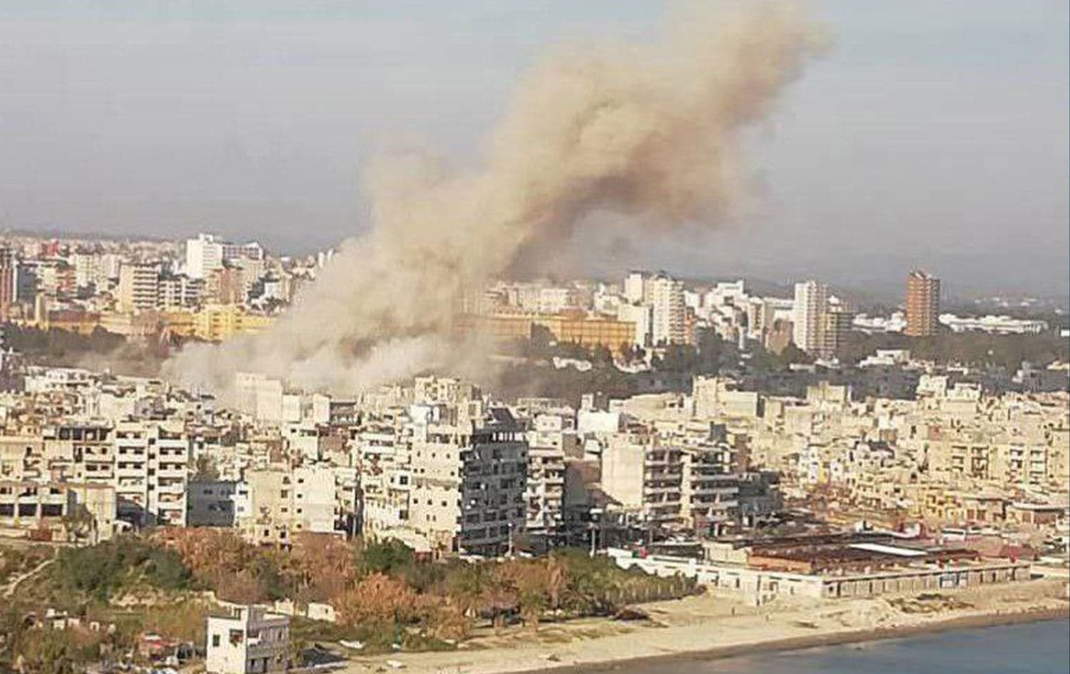 The explosion in the Syrian city of Latakia on March 15, 2025. Photo: SANA