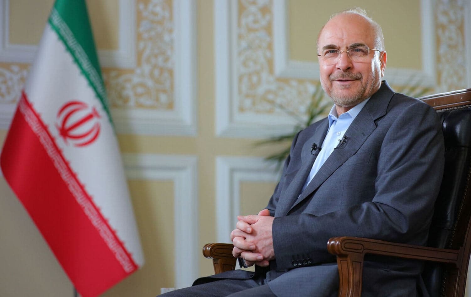 Iranian Parliament Speaker Mohammed Bagher Ghalibaf on March 17, 2025. Photo: IRNA