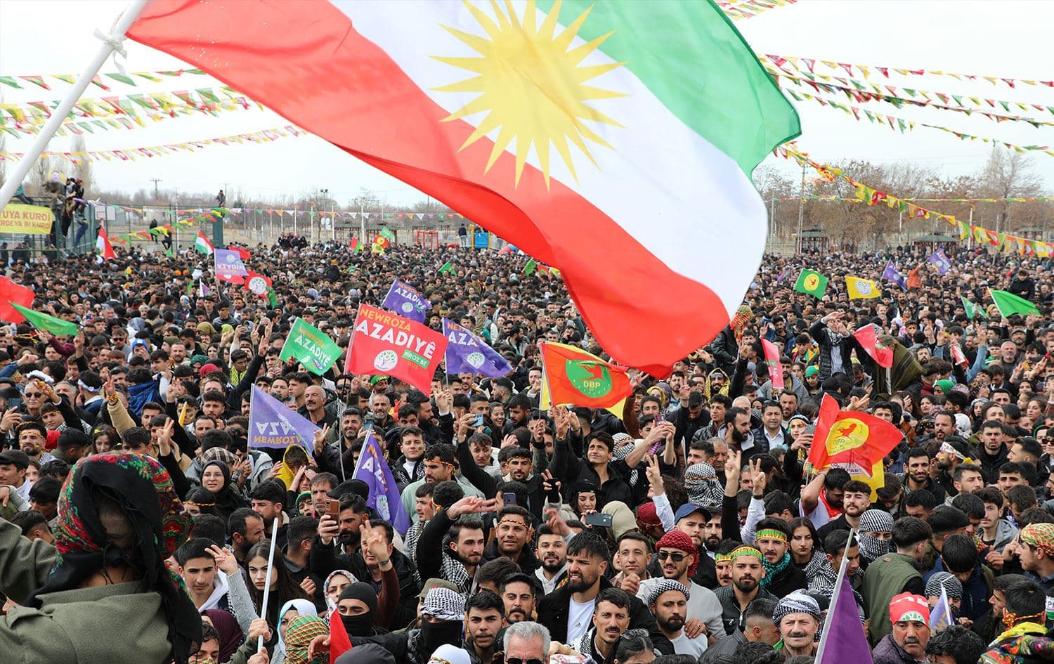 Van'daki Newroz kutlamasından kare