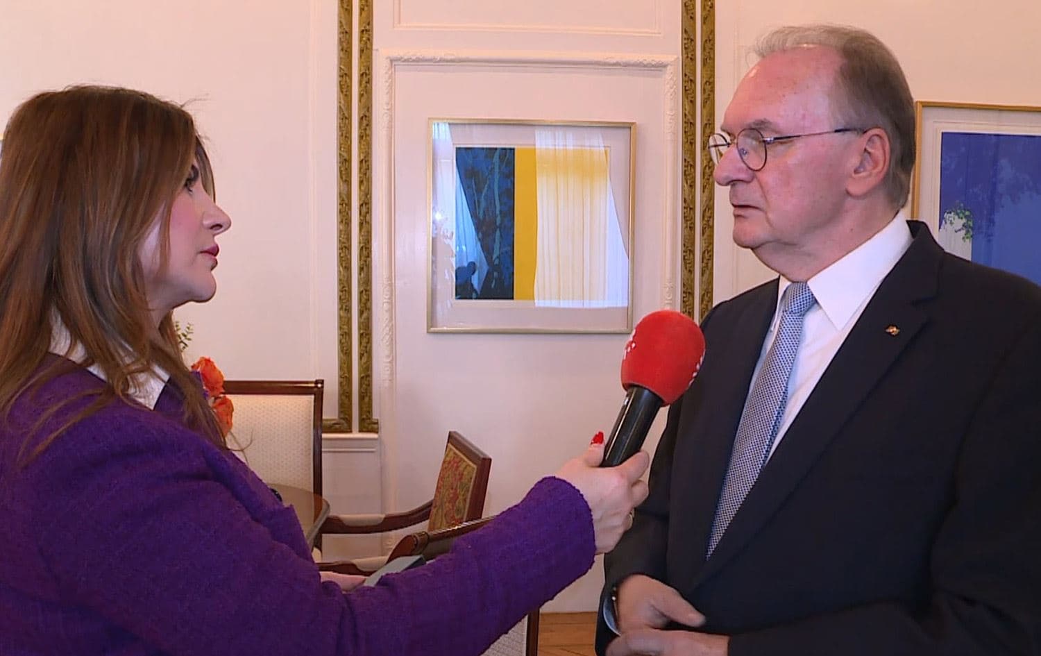 Serokwezîrê Herêma Sachsen-Anhaltê ya Almanyayê Reiner Haseloff ji Rûdawê re axivî / Wêne: Rûdaw Grafîk