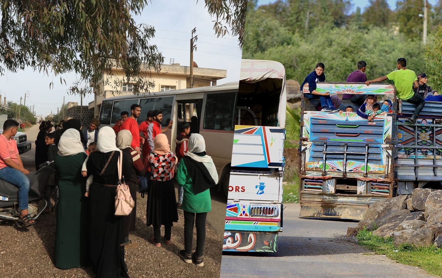 Dîmenê koçberiya xelkê\ Wêne: AA