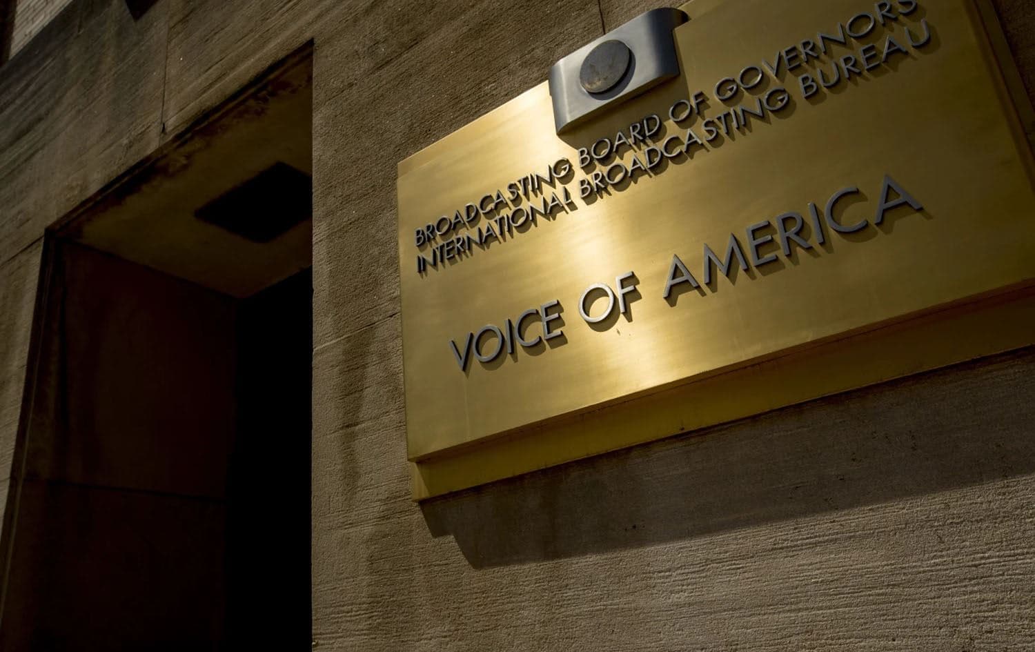 The Voice of America building on June 15, 2020 in Washington. Photo: Andrew Harnik/AP