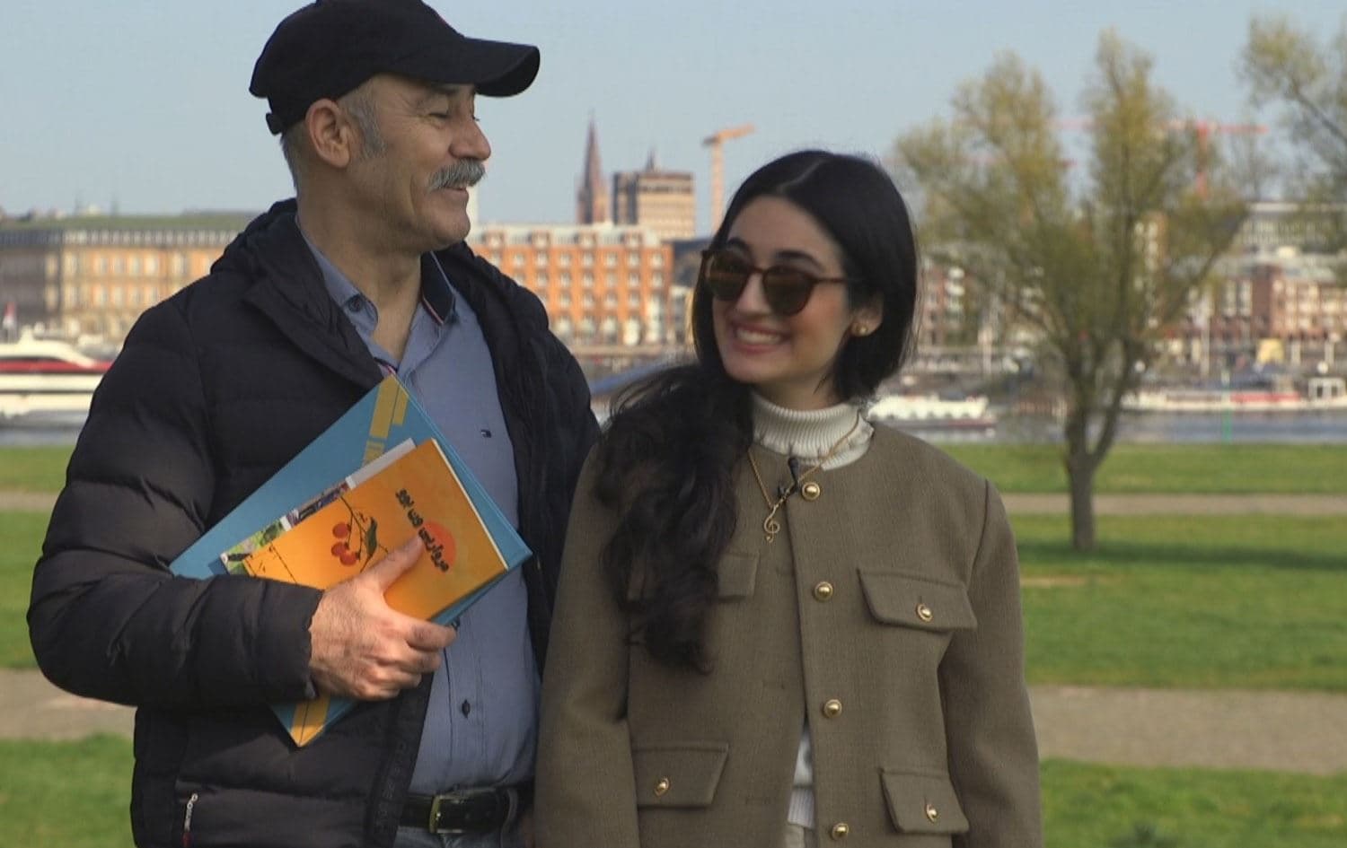 Burhan Qaradaxi and Tava Burhan two kurdoish artists during an interview with Rudaw. File photo: screengrab/ Rudaw 