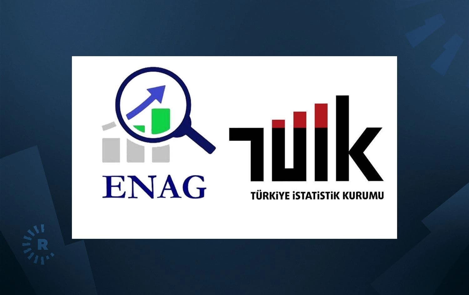 Logoyên ENAG û TUIKê /Wêne: Rûdaw Grafîk