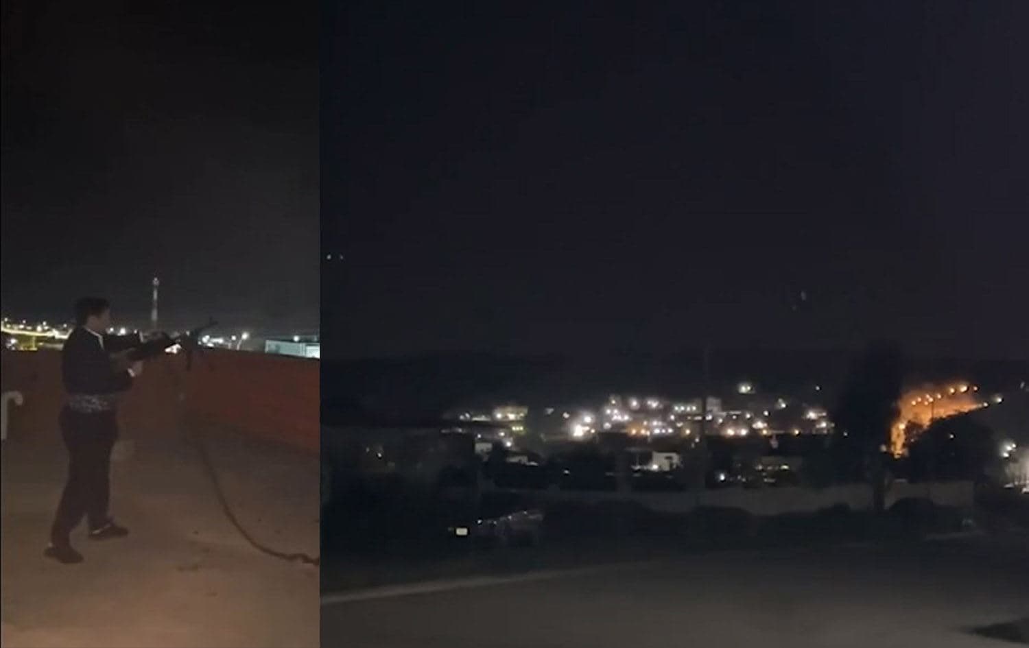 Shooting in Duhok province's Akre district on April 6, 2025. Photos: Submitted