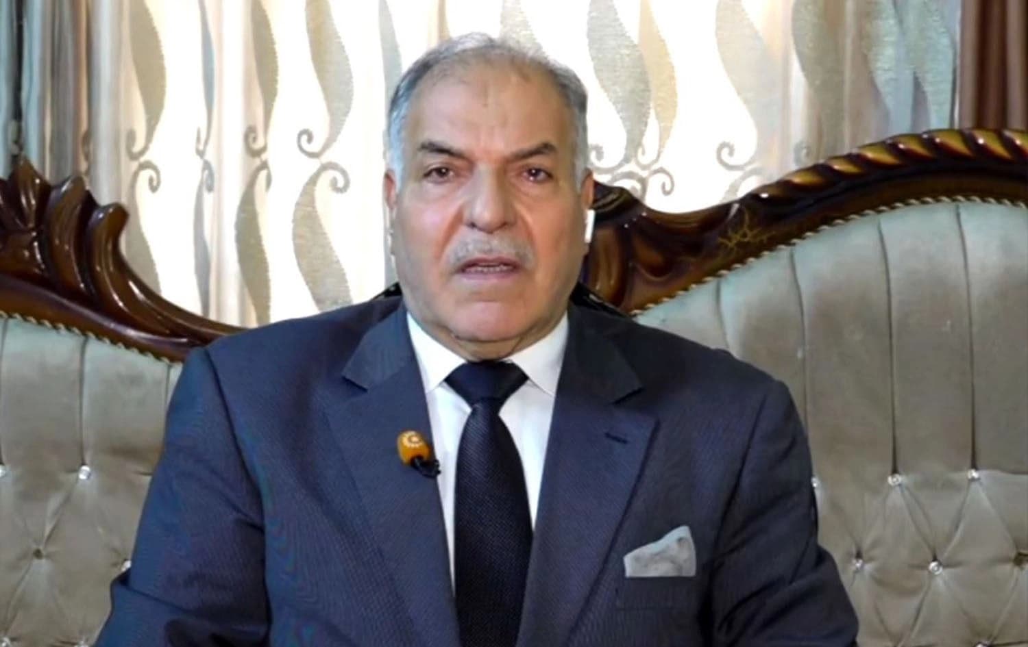 Rashid al-Saadi, the spokesperson of Baghdad’s Chamber of Commerce, speaking to Rudaw on April 9, 2025. Photo: Rudaw