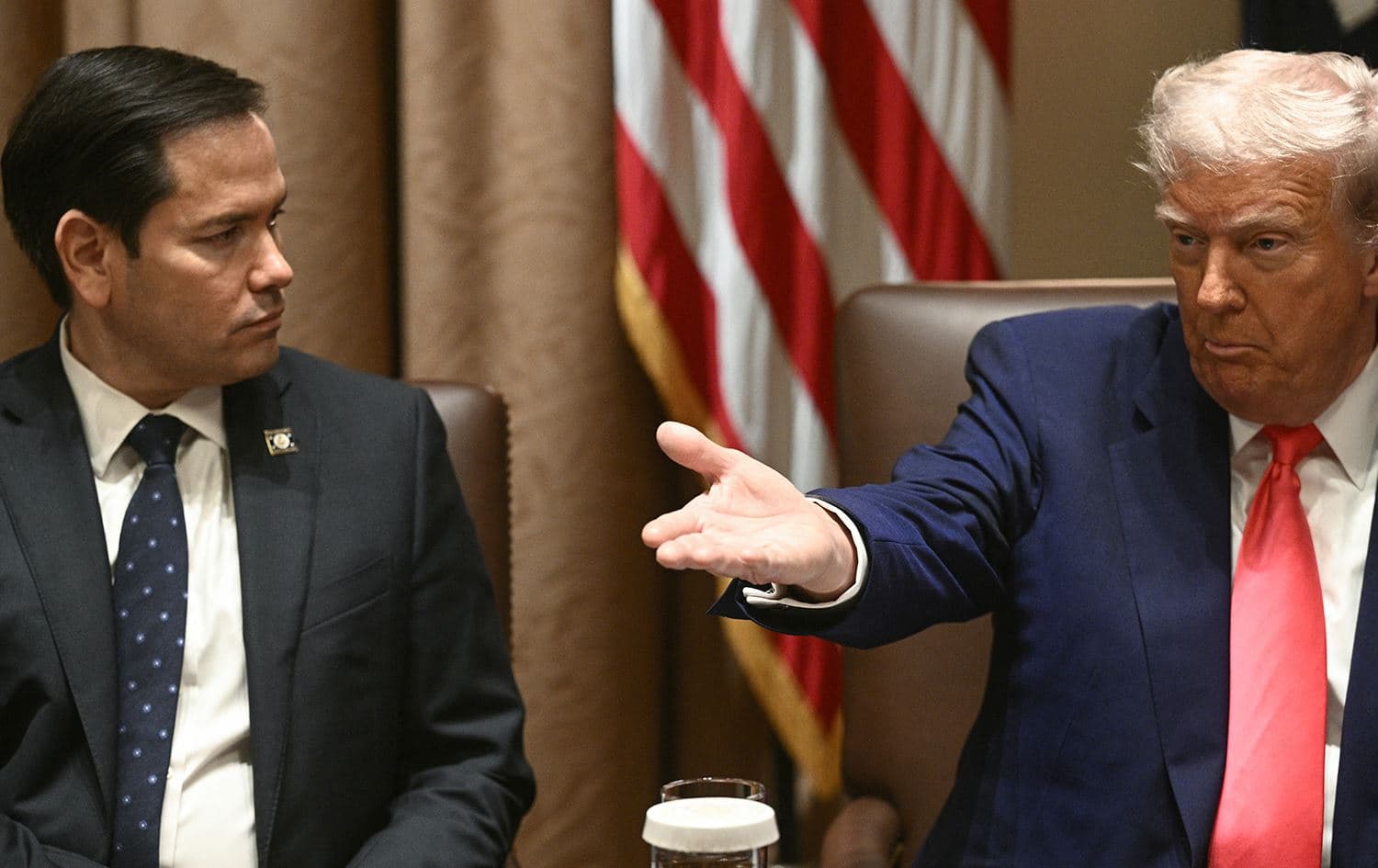 The United States President Donald Trump and United States Secretary of State Marco Rubio on April 10, 2025. Photo: AFP