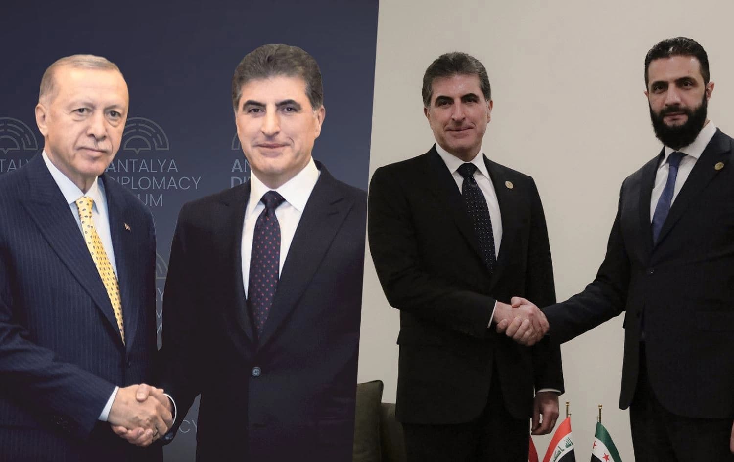 Başkan Neçirvan Barzani'nin Cumhurbaşkanı Erdoğan ve Suriye Cumhurbaşkanı Ahmed Şara ile görüşmeleri