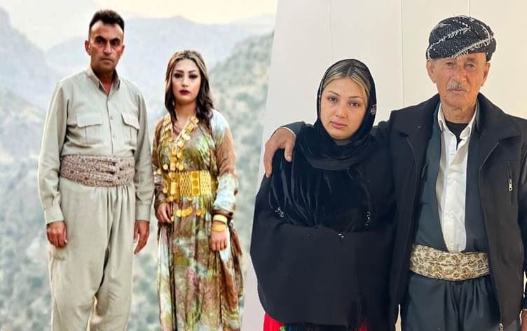 Nuıra ve ilk eşi Fahir Abdulrezak  (Solda) / Nura ve yeni eşi Aziz (Sağda)