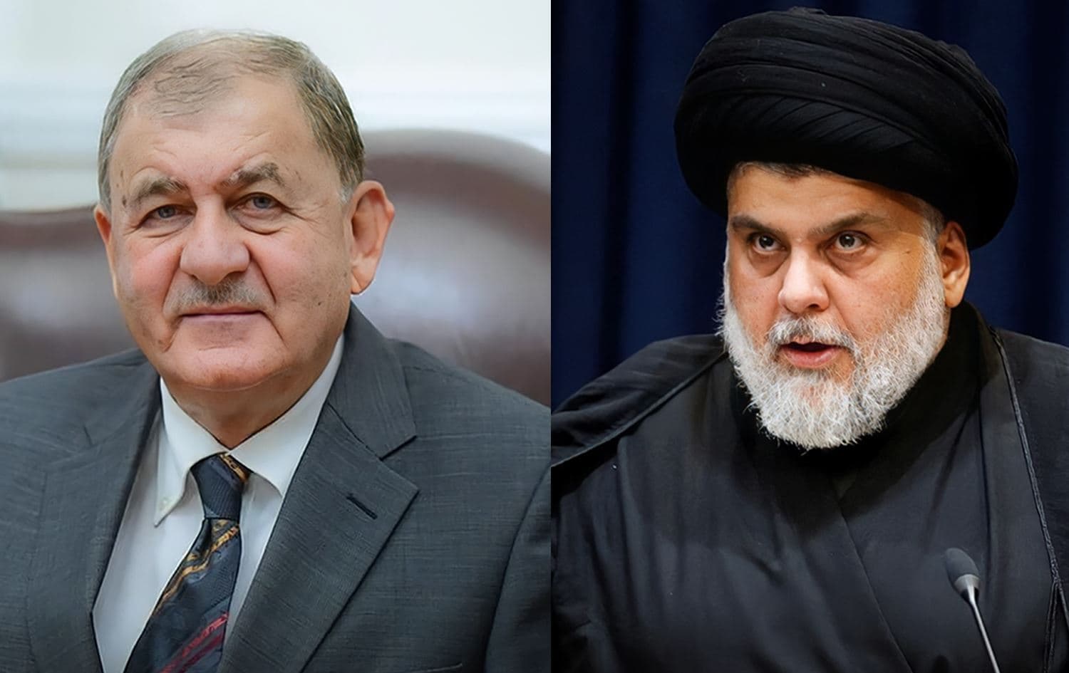 Letîf Reşîd û Muqteda Sedr\ Wêne: Rûdaw Grafîk