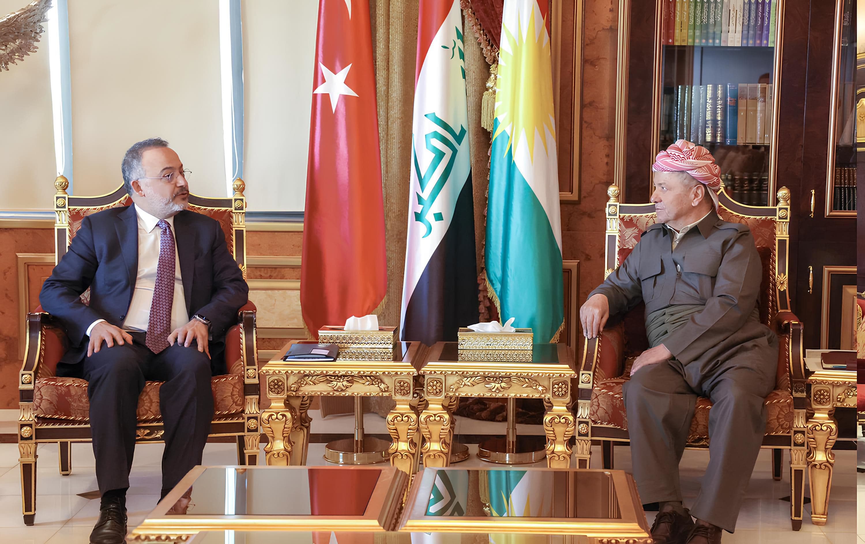 Foto: Başkan Barzani, Türkiye Dışişleri Bakan Yardımcısı ile görüştü: Barış süreci ele alındı/Barzani Ofisi