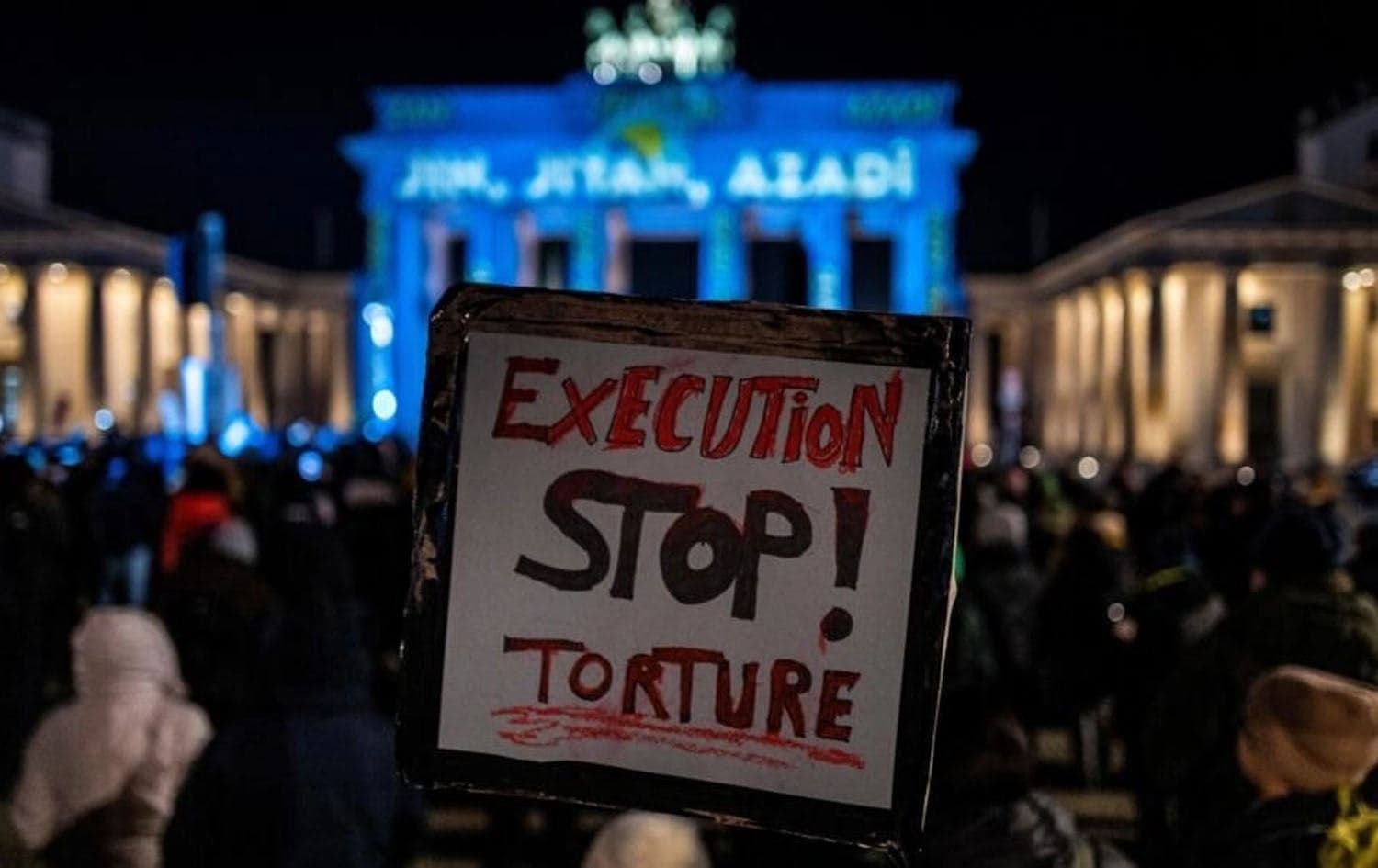 A rally in Berlin against Iran's repression of protestes in December 2022. Photo: AFP