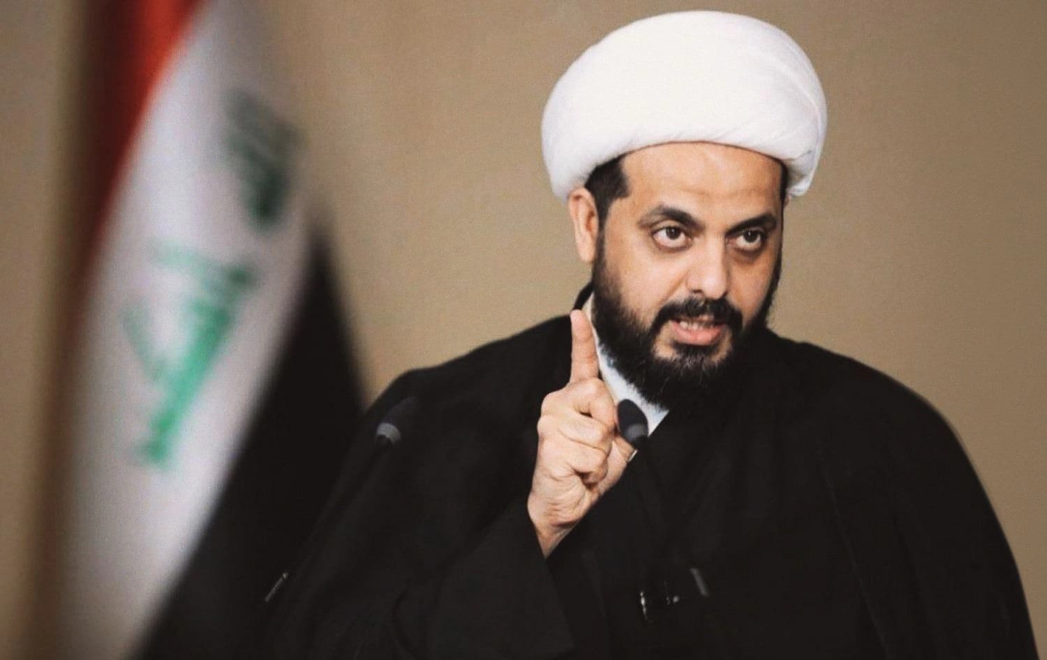 قەیس خەزعەلی، ئەمینداری گشتیی بزووتنەوەی عەسائیب ئەهلی حەق.