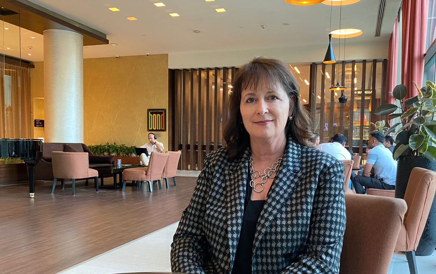 Nadine Maenza, a prominent American advocate for religious freedom, in Erbil on April 22, 2025. Photo: Karwan Faidhi Dri/Rudaw