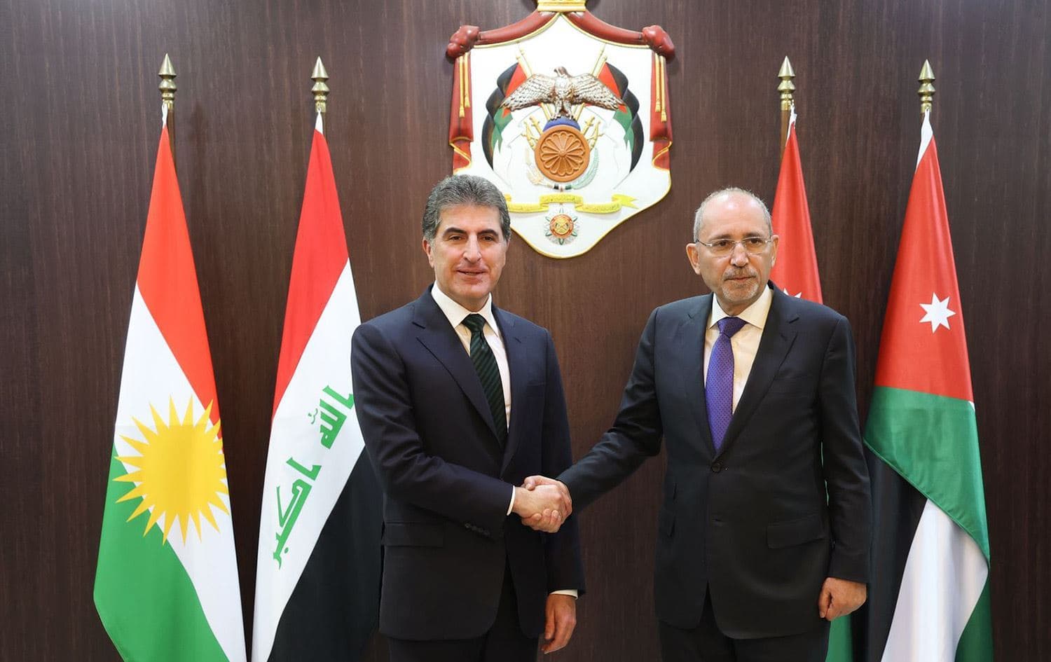 Nêçîrvan Barzanî û Eymen Sefedî / Wêne: Serokatiya Herêma Kurdistanê