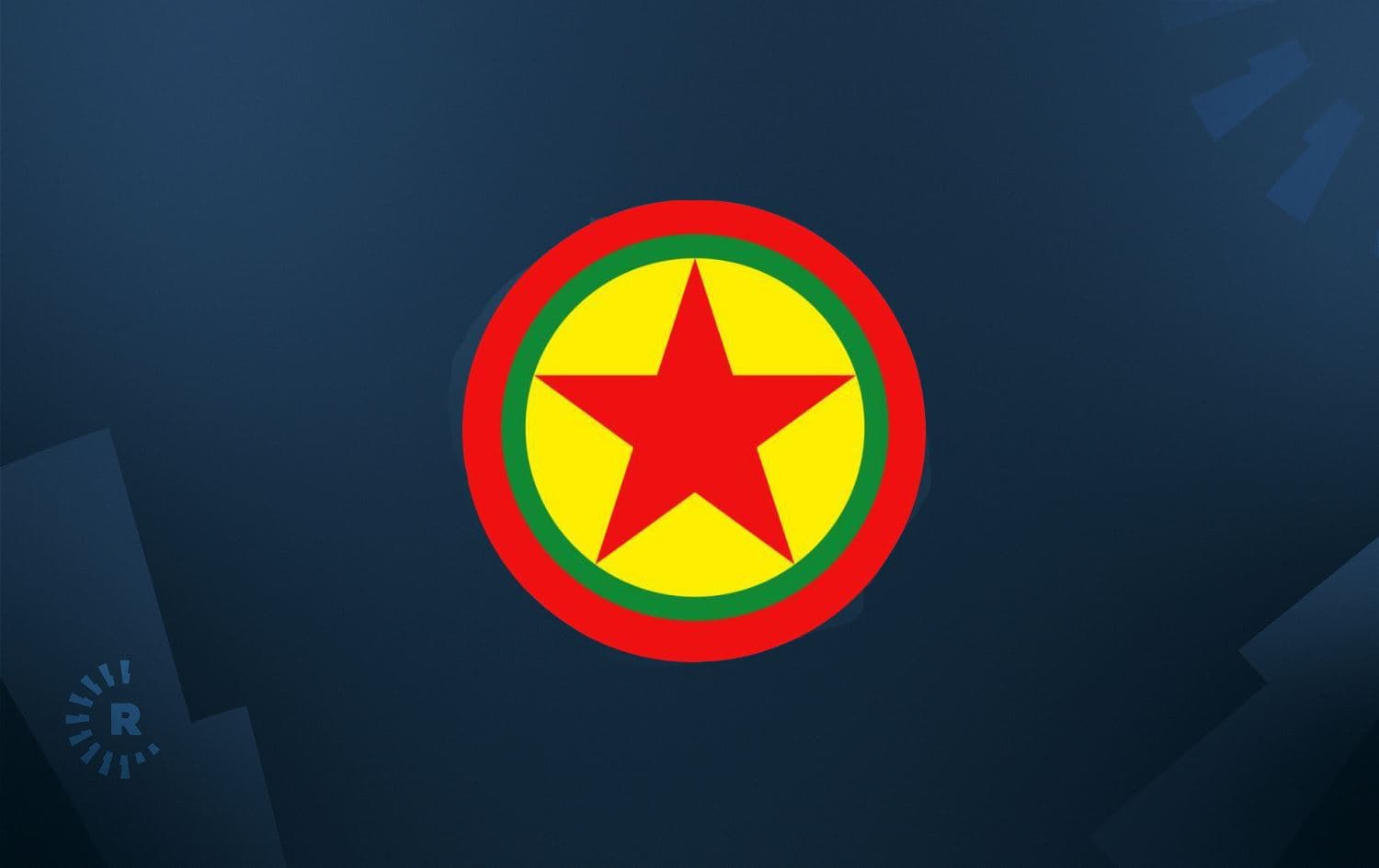 Flag of the Kurdistan Workers' Party (PKK). Graphic: Rudaw