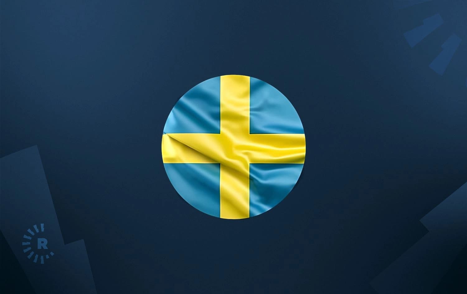 Flag of Sweden. Graphic: Rudaw
