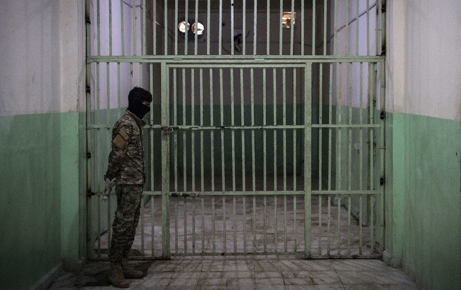 A security personnel stands guard at a prison. File photo: AFP