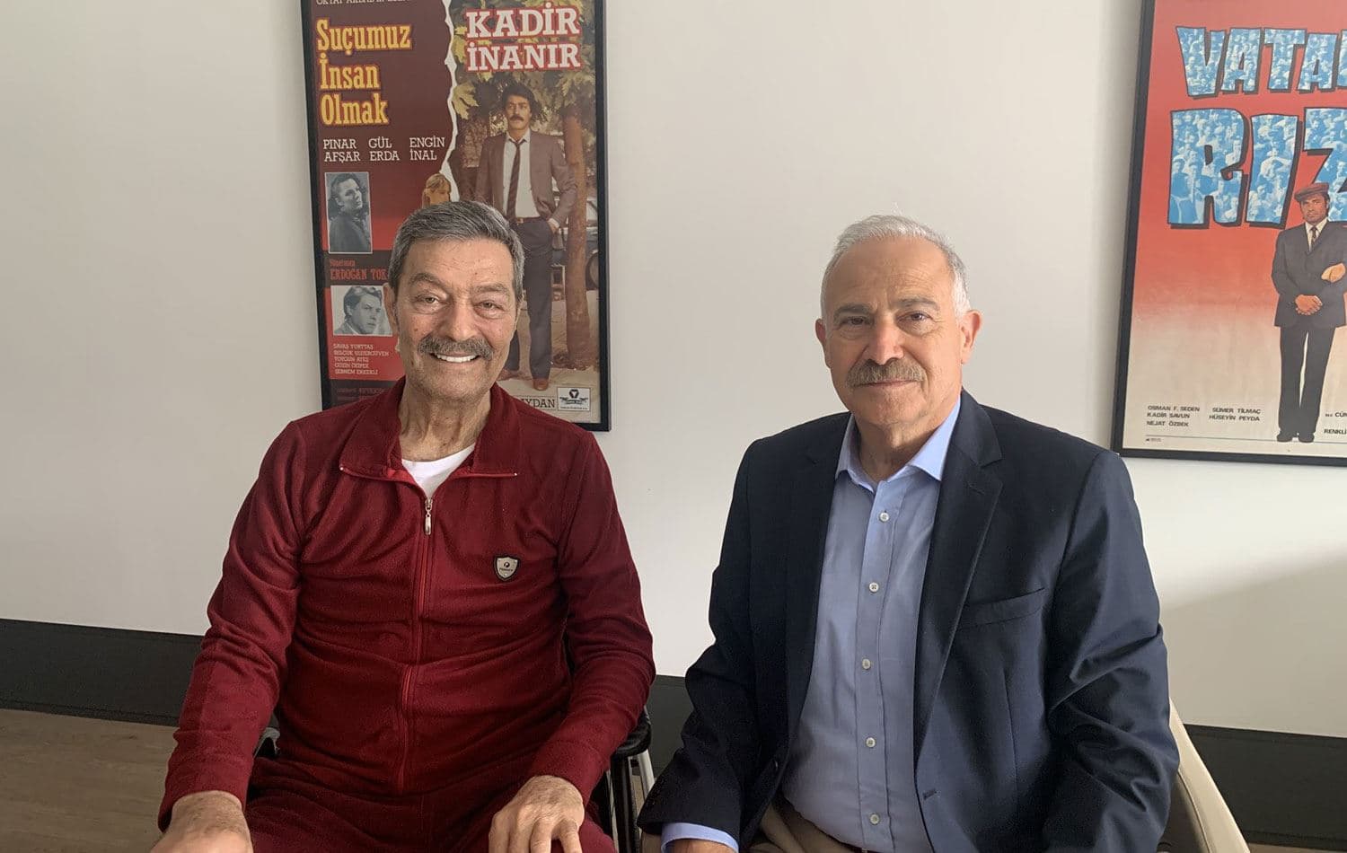  CHP Ankara eski milletvekili Levent Gök, Kadir İnanır'ı ziyaret etti.