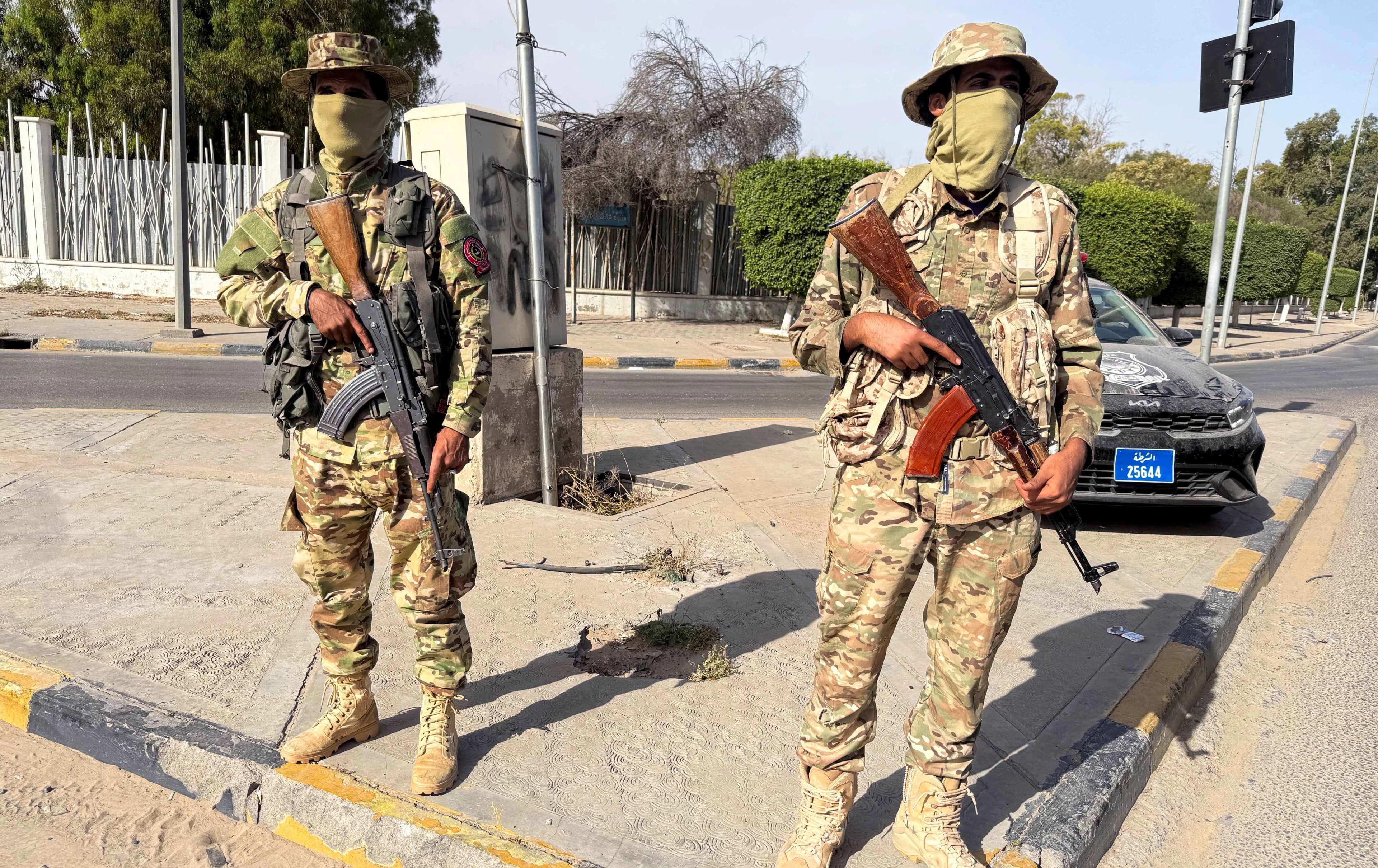 هێزێکی سوپای لیبیا لە تریپۆلی، 13-5-2025. وێنە: Reuters