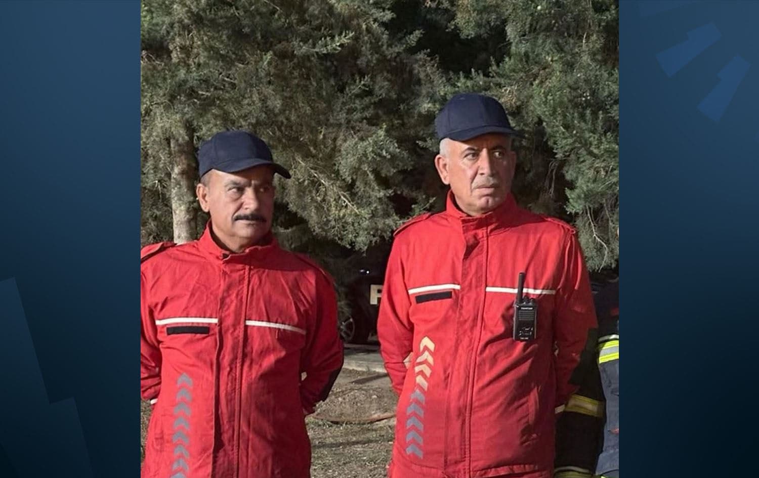 Two Erbil Civil Defense personnel who lost their lives in Erbil on May 16, 2025. Photo: Soran Civil Defense