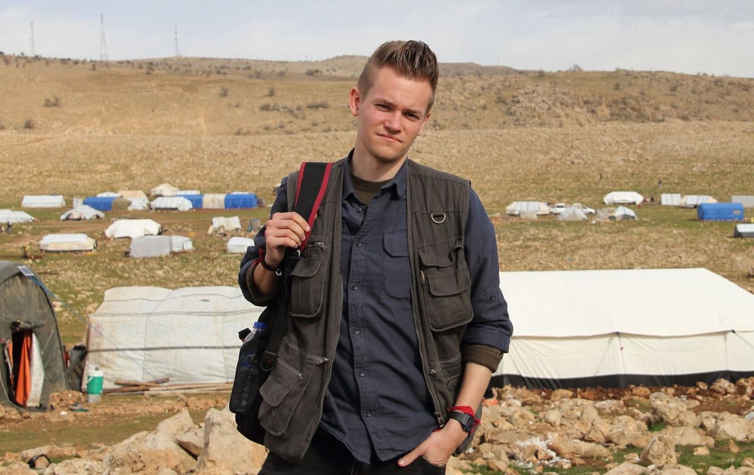 Undated picture of Swedish journalist Joakim Medin. Photo: Sabri Omar via Amnesty International 