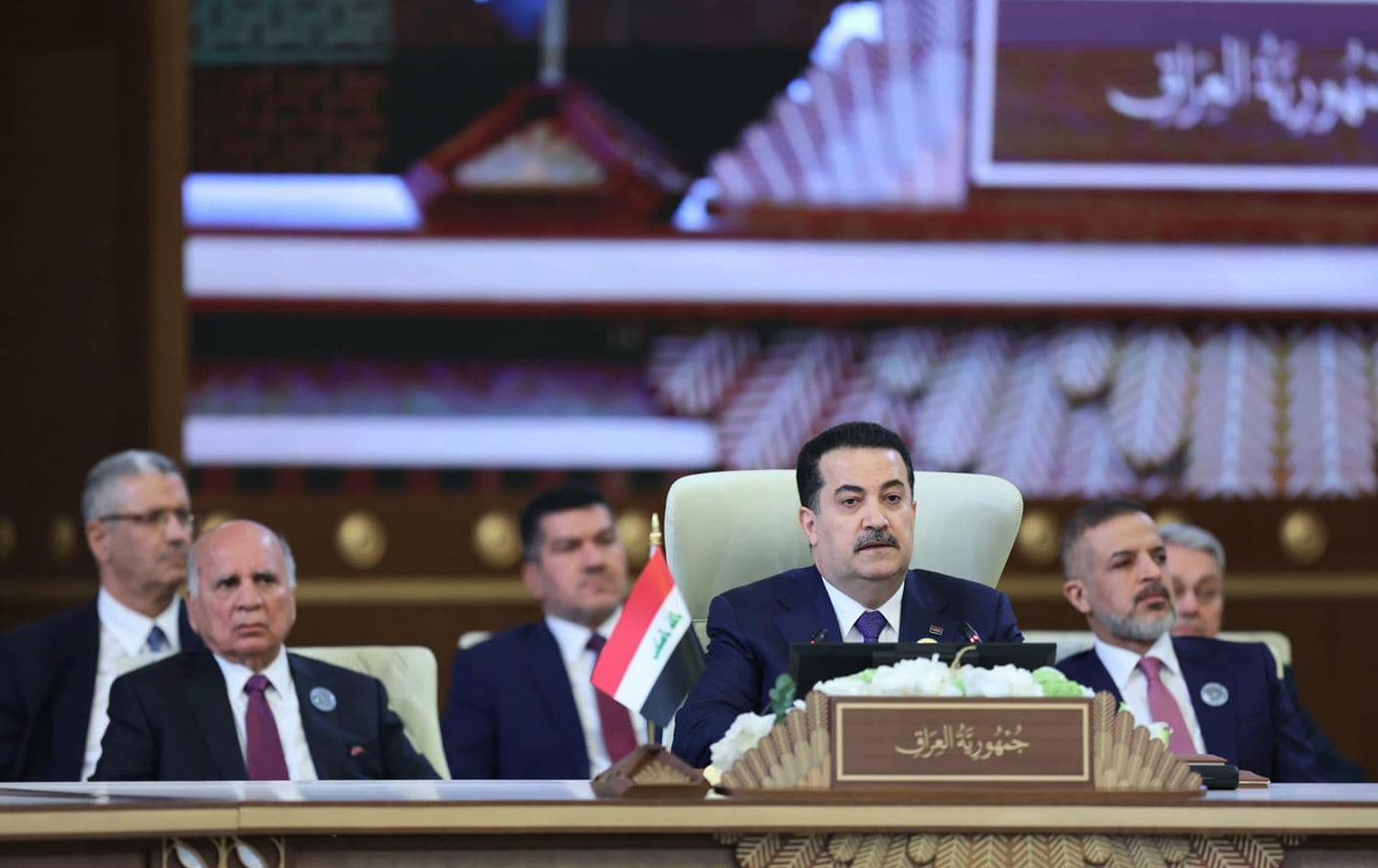 Iraqi Prime Minister Mohammed Shia al-Sudani during the Arab League Summit in Baghdad, May 17, 2025. Photo: Prime Minister's Office