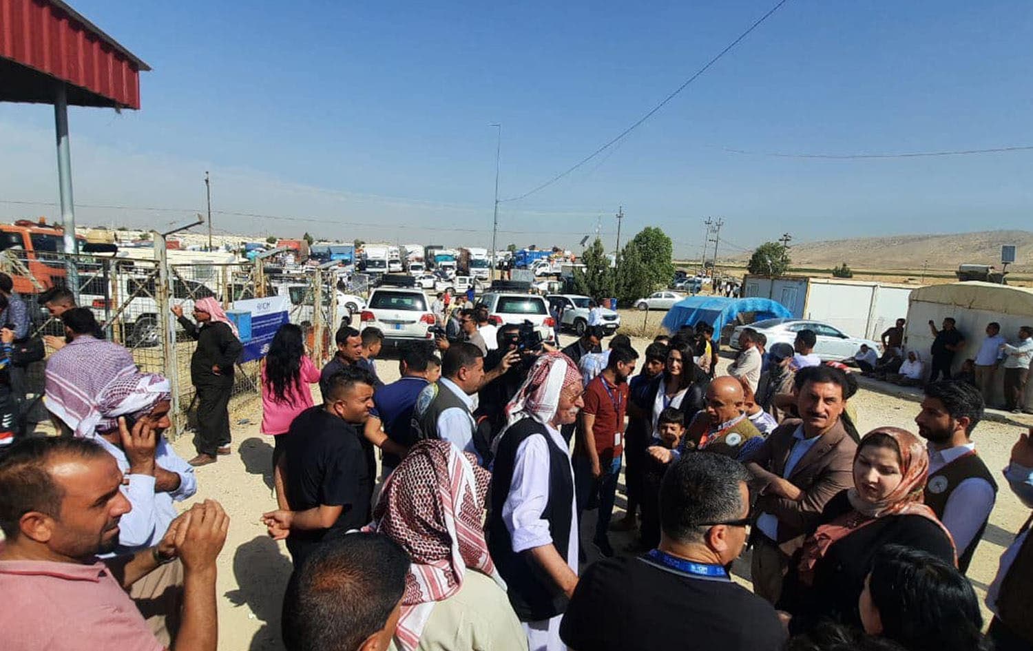 Families returning to their homes in Shingal on June 13, 2023. Photo: Joint Crisis Coordination Center (JCC)